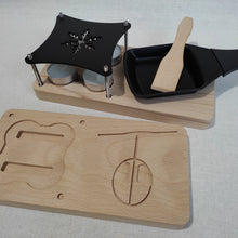 Charger l'image dans la galerie, Appareil à raclette à la bougie long avec plaque noire