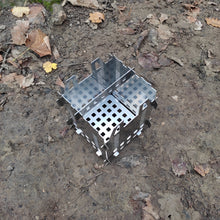 Charger l'image dans la galerie, Réchaud à bois en acier inoxydable – Photo 02